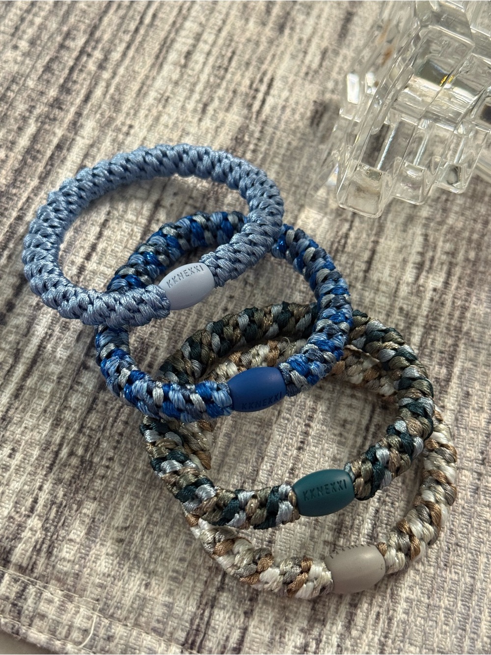 Authentic original KKNEKKI
hair ties. Set of 4